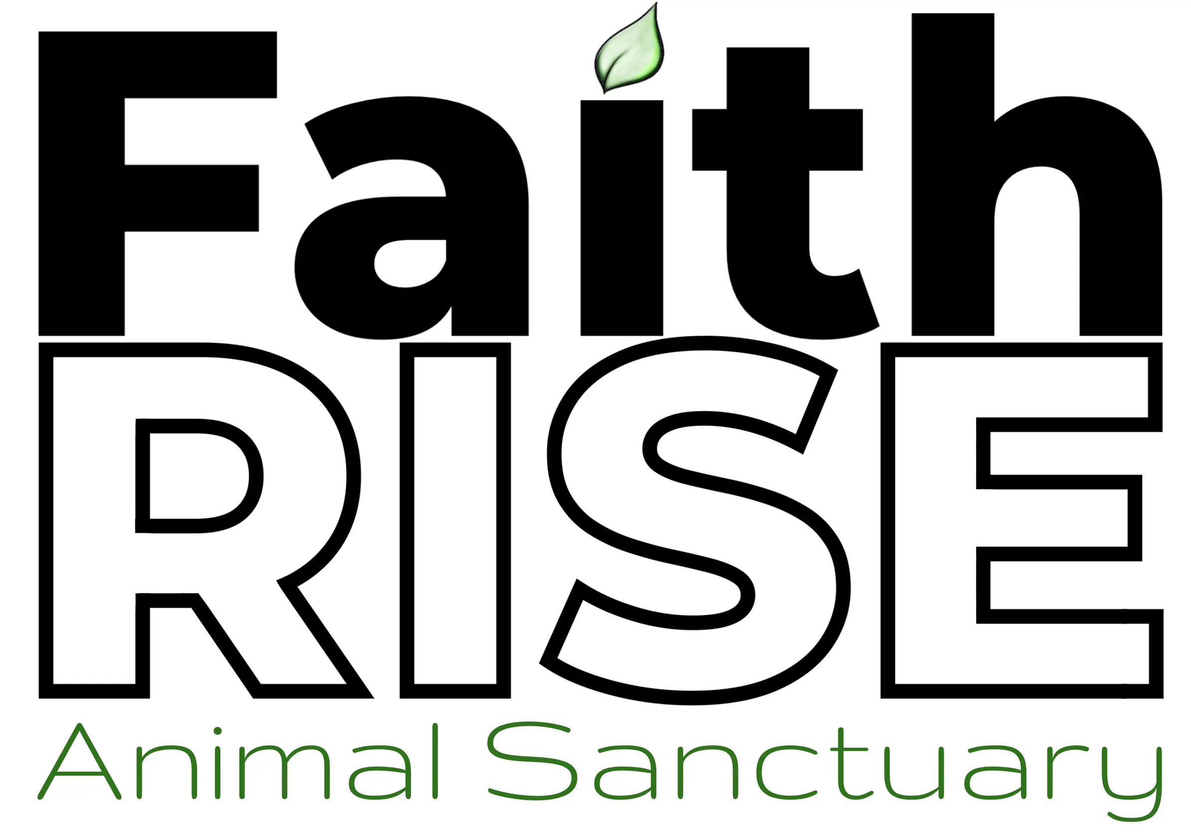 Faith Rise Animal Sanctuary logo with white background